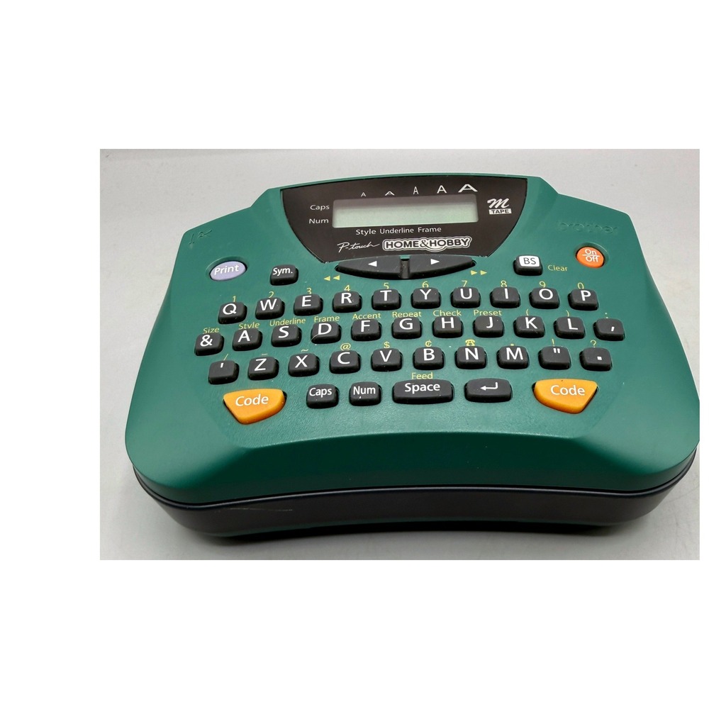 Brother P-Touch PT-65 Home & Hobby Label Maker Teal Green Electronic, Works! - Picture 8 of 12